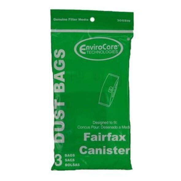 Fairfax Fairfax Canister Vacuum Bags - 3-Pack