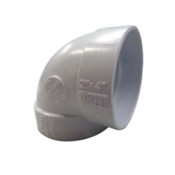 Vaculine Vaculine Sharp 90° Elbow with Short Side Fitting - Single