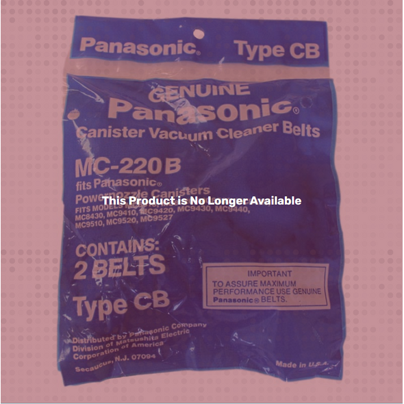 Panasonic Panasonic Style "CB" Vacuum Belt (2pk)