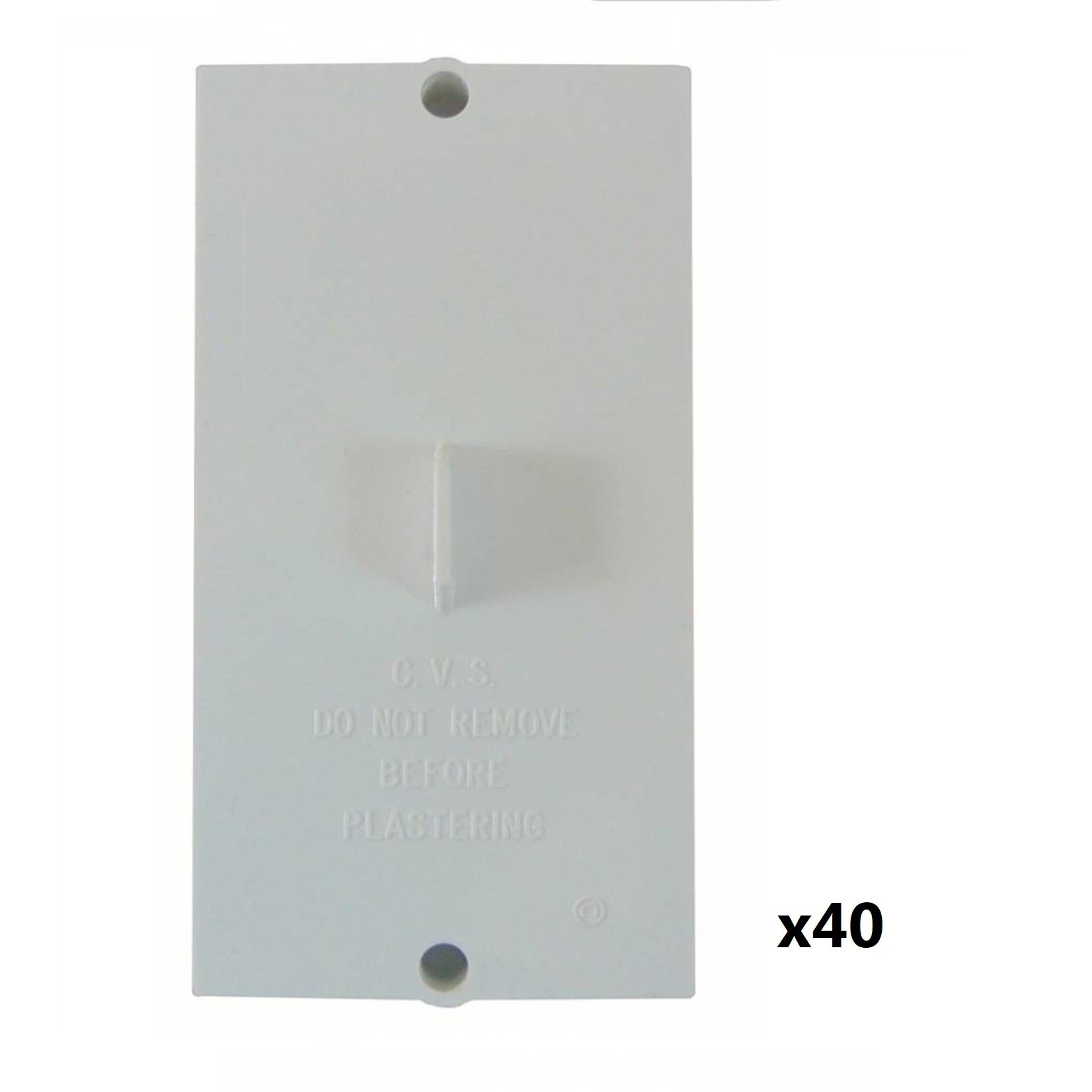 Vaculine Vaculine Plaster Guard for Dual Volt Stud Bracket Box of 40