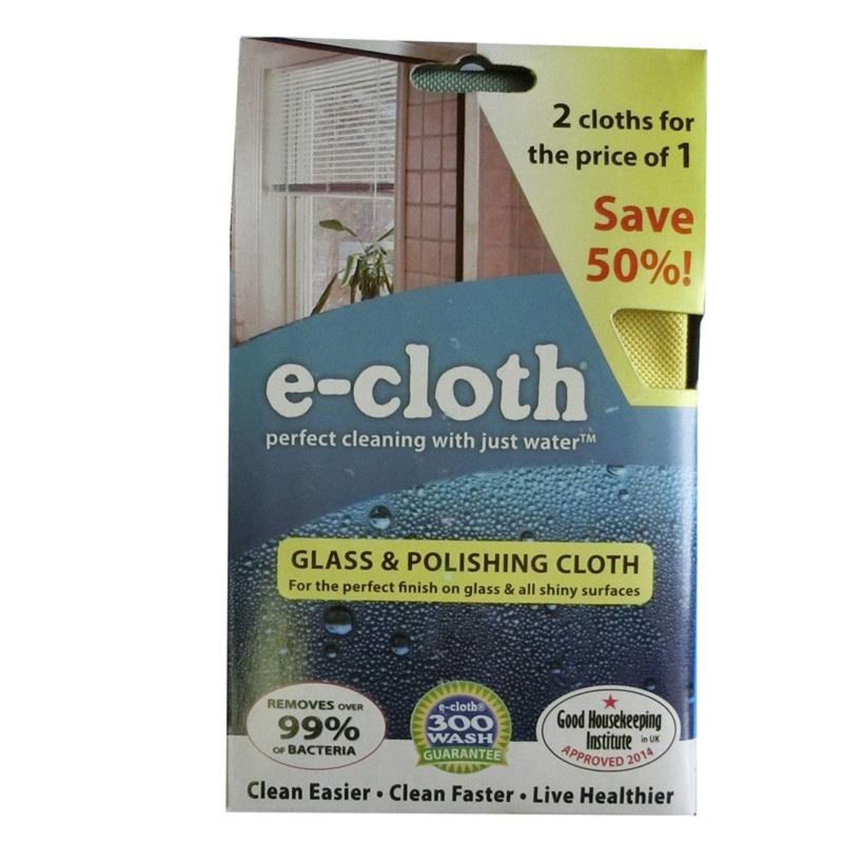 E-Cloth E-Cloth Glass and Polishing Cloth - 2 for 1 Pack