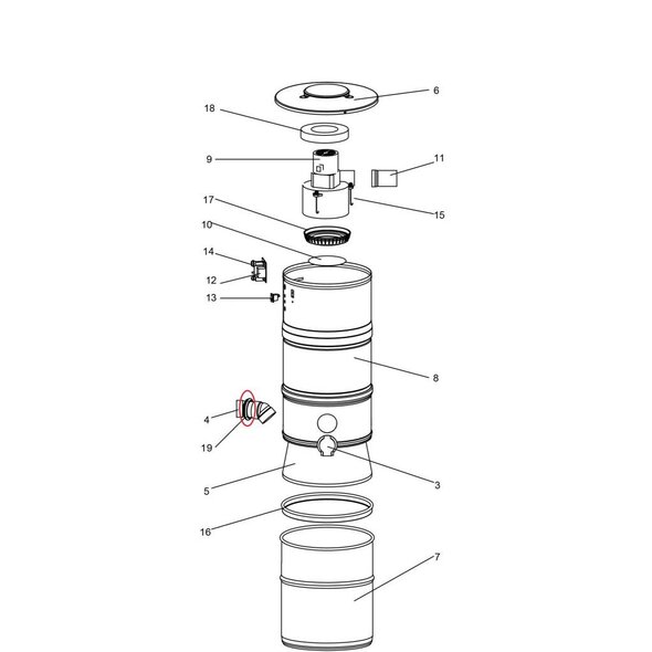 BEAM Beam Power Unit Utility Inlet Gasket