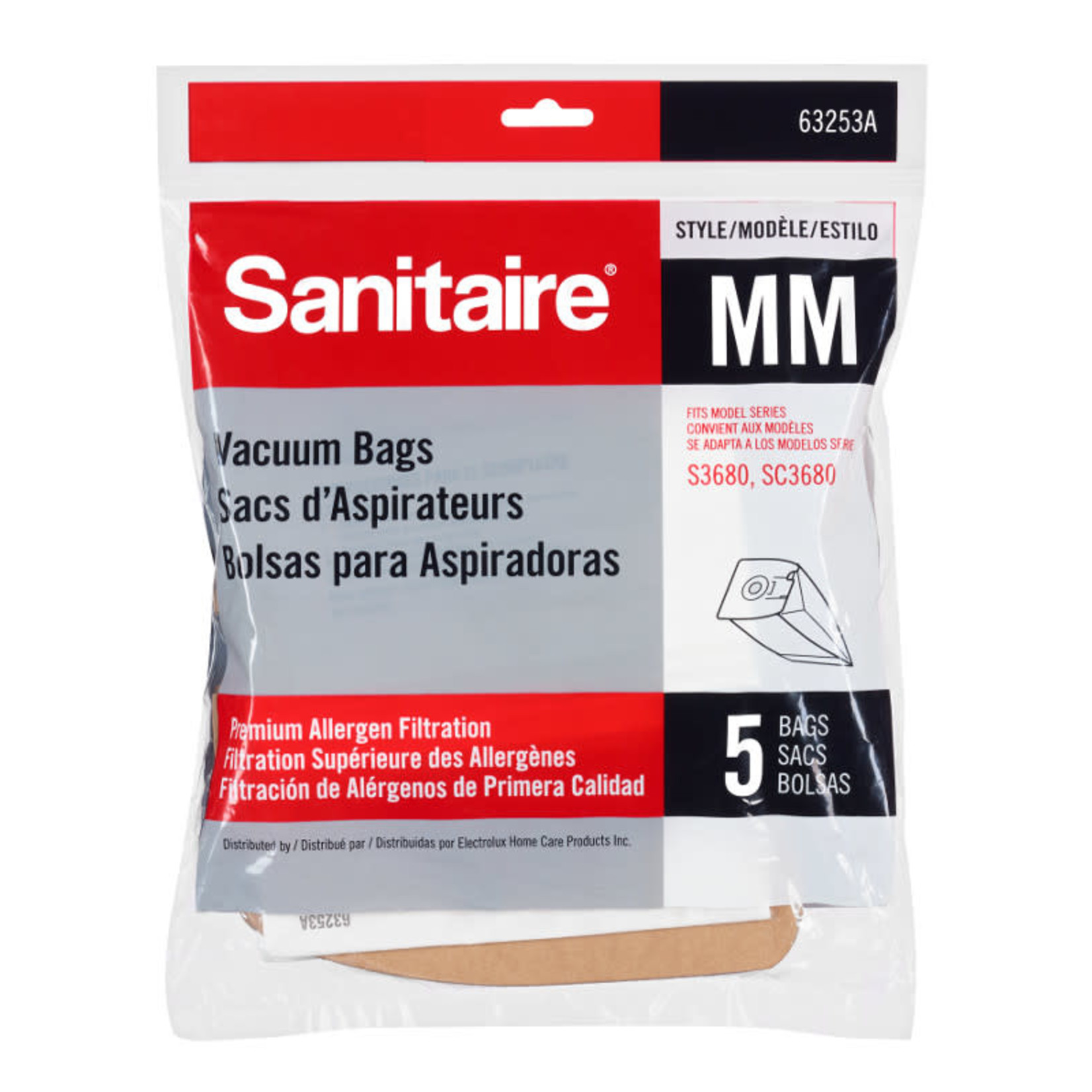 Sanitaire Sanitaire Premium Allergen Style "MM" - Box of 10 pkg. (50 Bags)