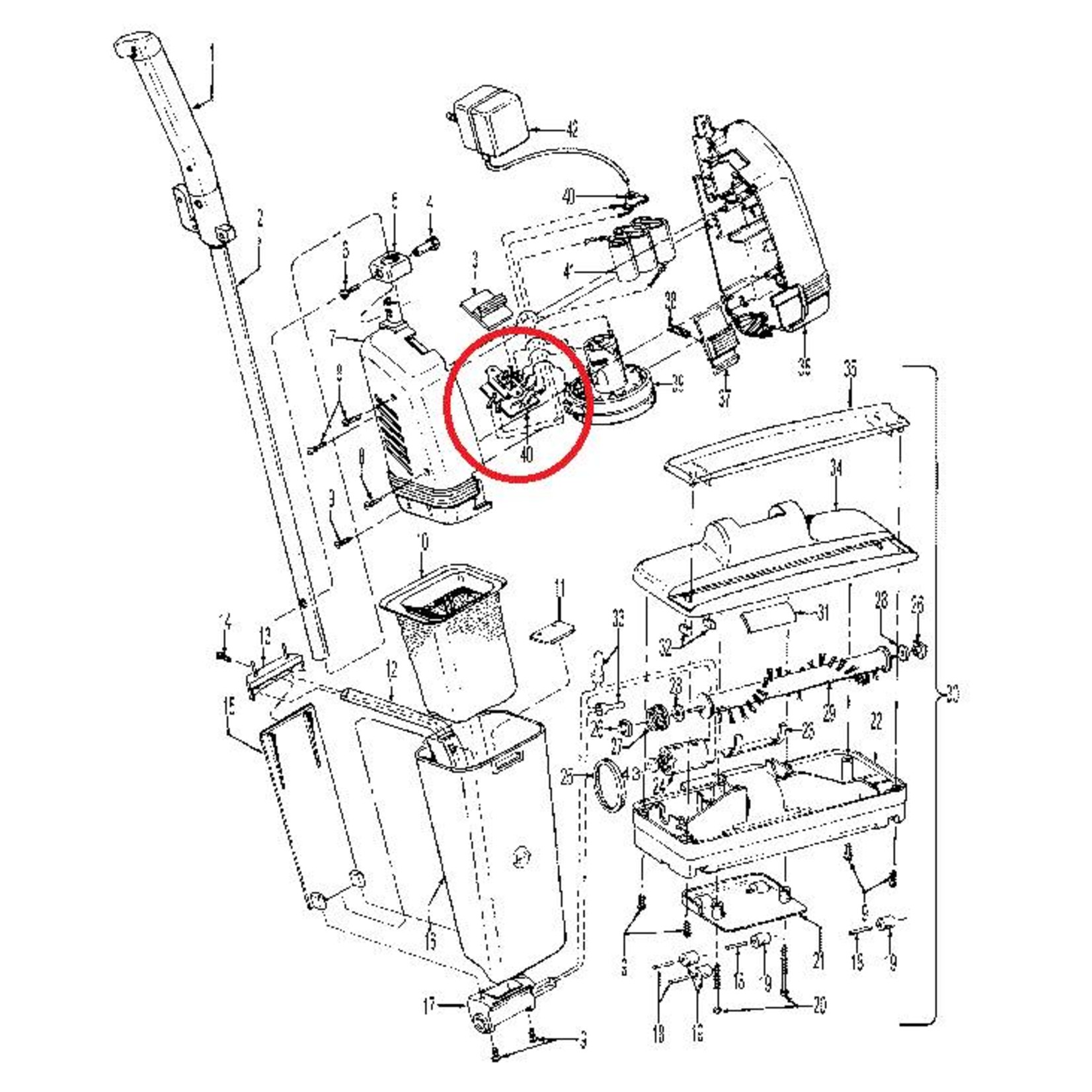 Hoover Hoover PC Board Assembly for S2211 Brush Vac