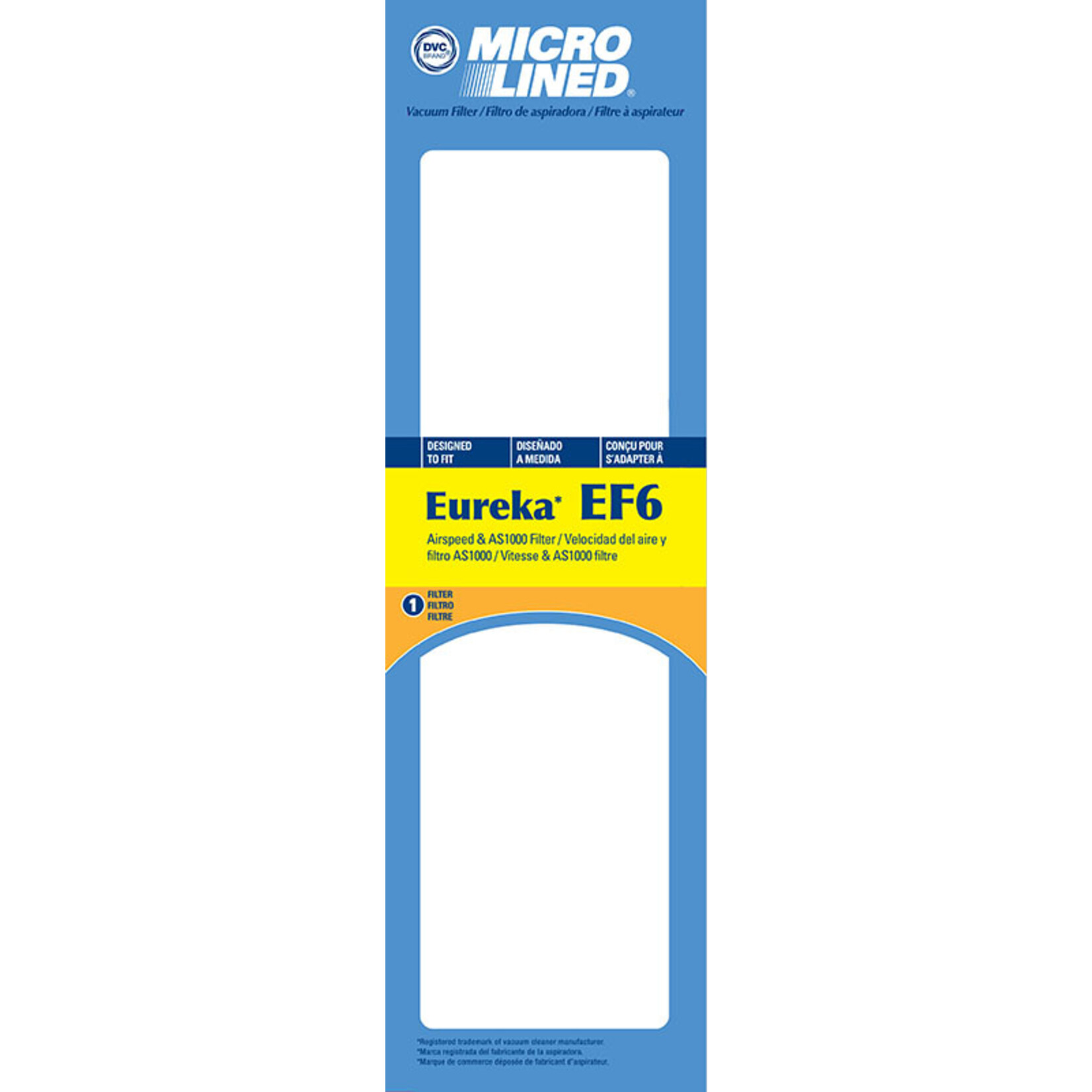 Eureka Eureka EF-6 Vacuum Filter For Airspeed AS1000 Series