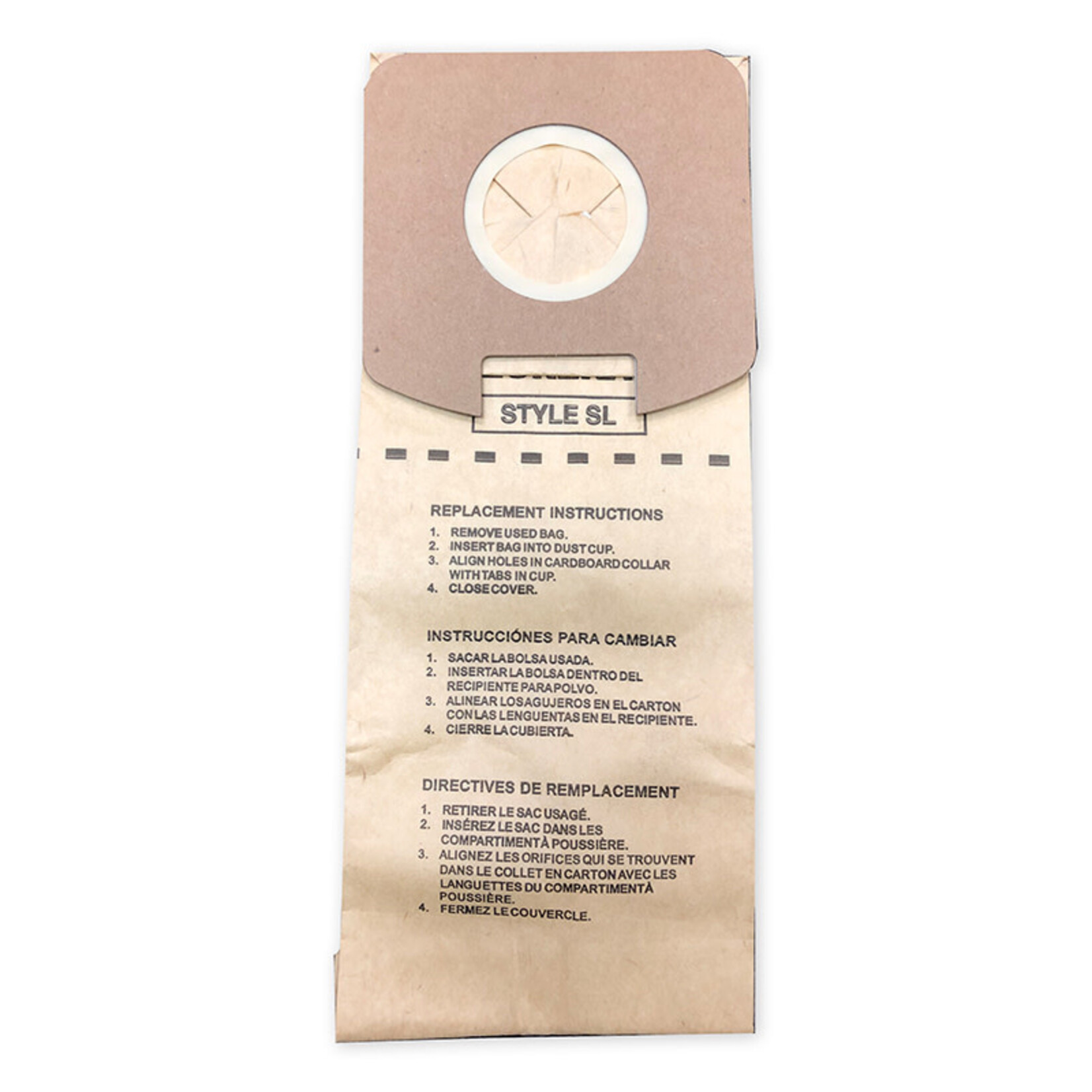 DVC Sanitaire Style "SL" Paper Vacuum Bag (3pk)