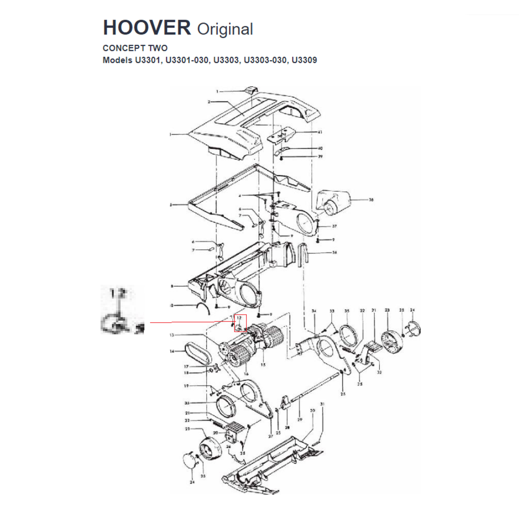 Hoover Hoover Concept Nylon Rollers