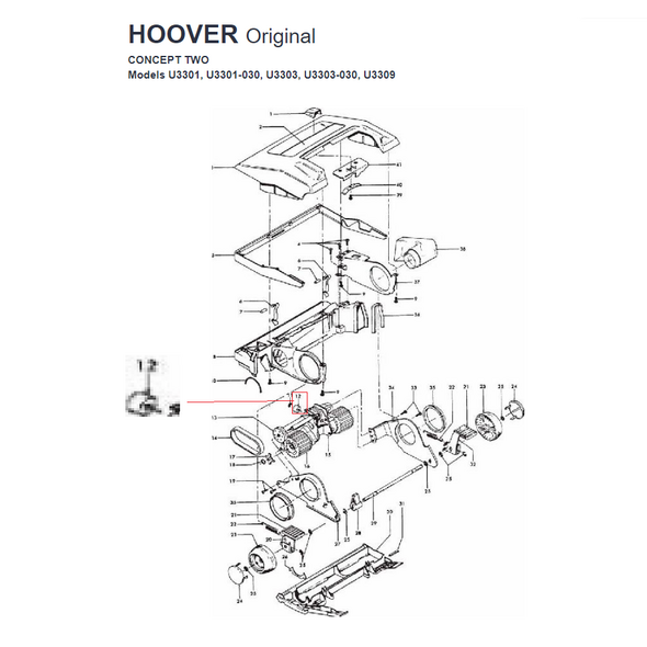 Hoover Hoover Concept Nylon Rollers