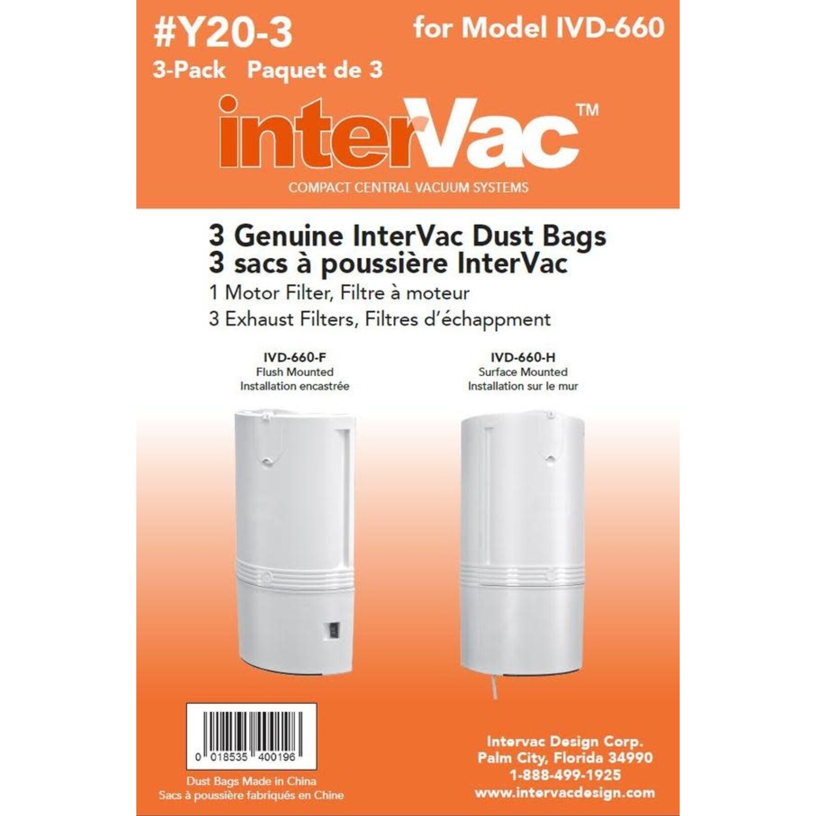 Intervac Intervac CondoVac Paper Vacuum Bags - 3pk