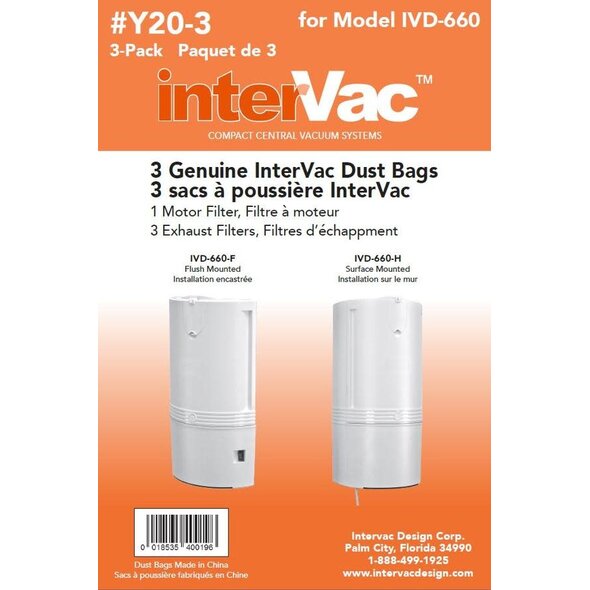 Intervac Intervac CondoVac Paper Vacuum Bags - 3-Pack