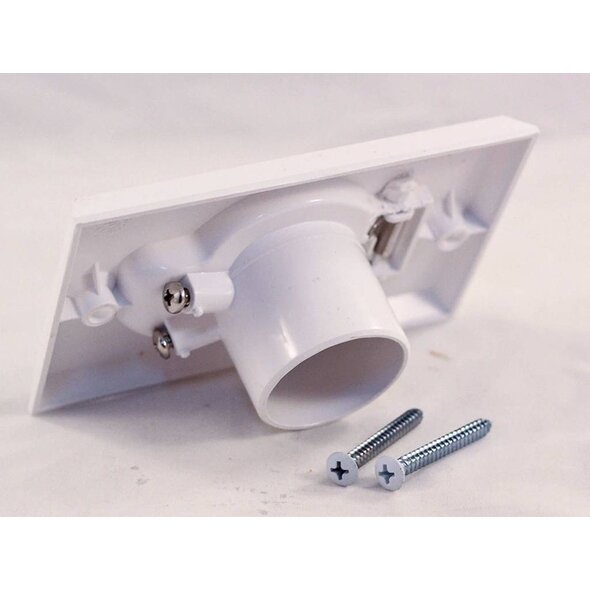 Vaculine Vaculine Round Door Valve - Low Volt - Smooth White