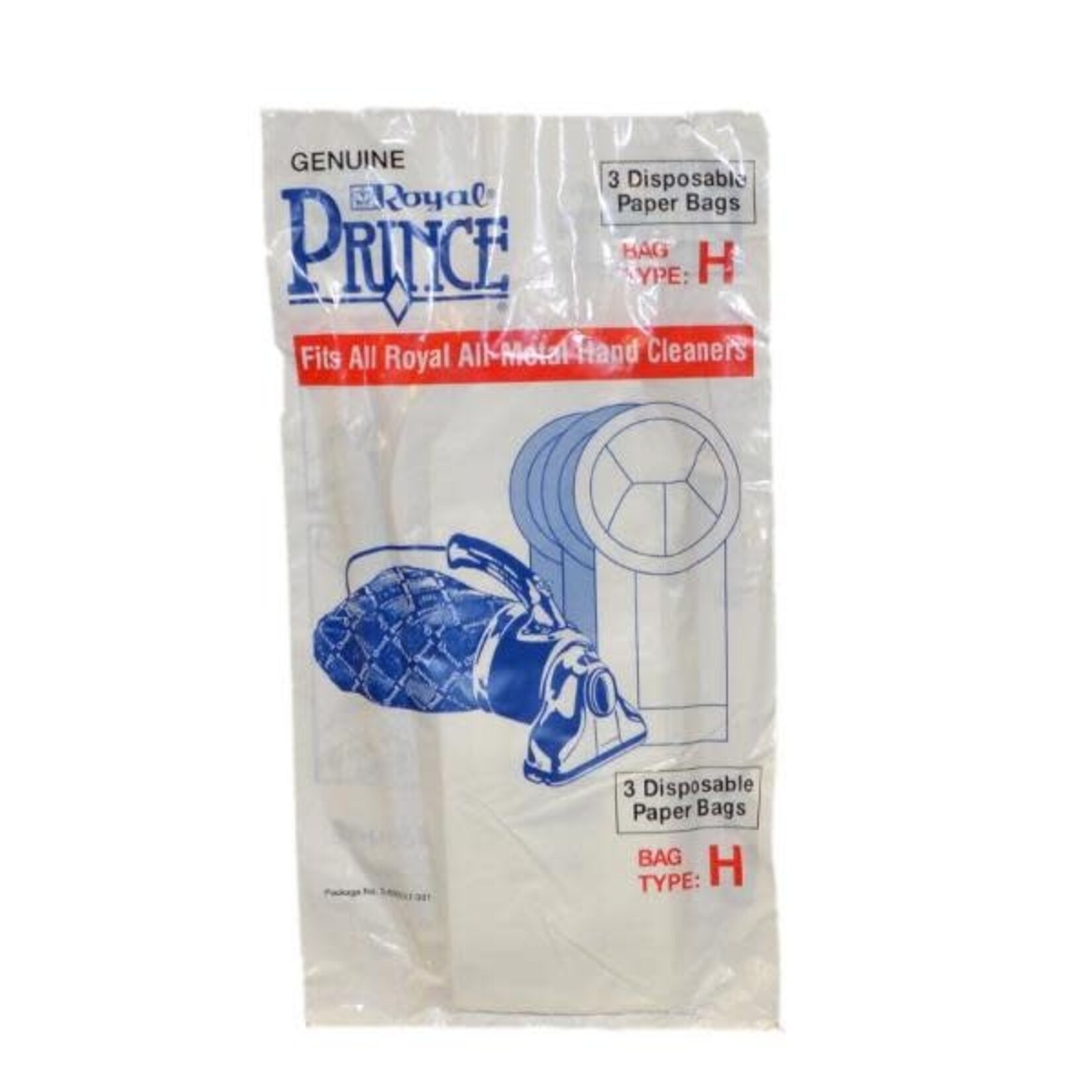Royal Royal Prince Style "H" Vacuum Bag - 3pk