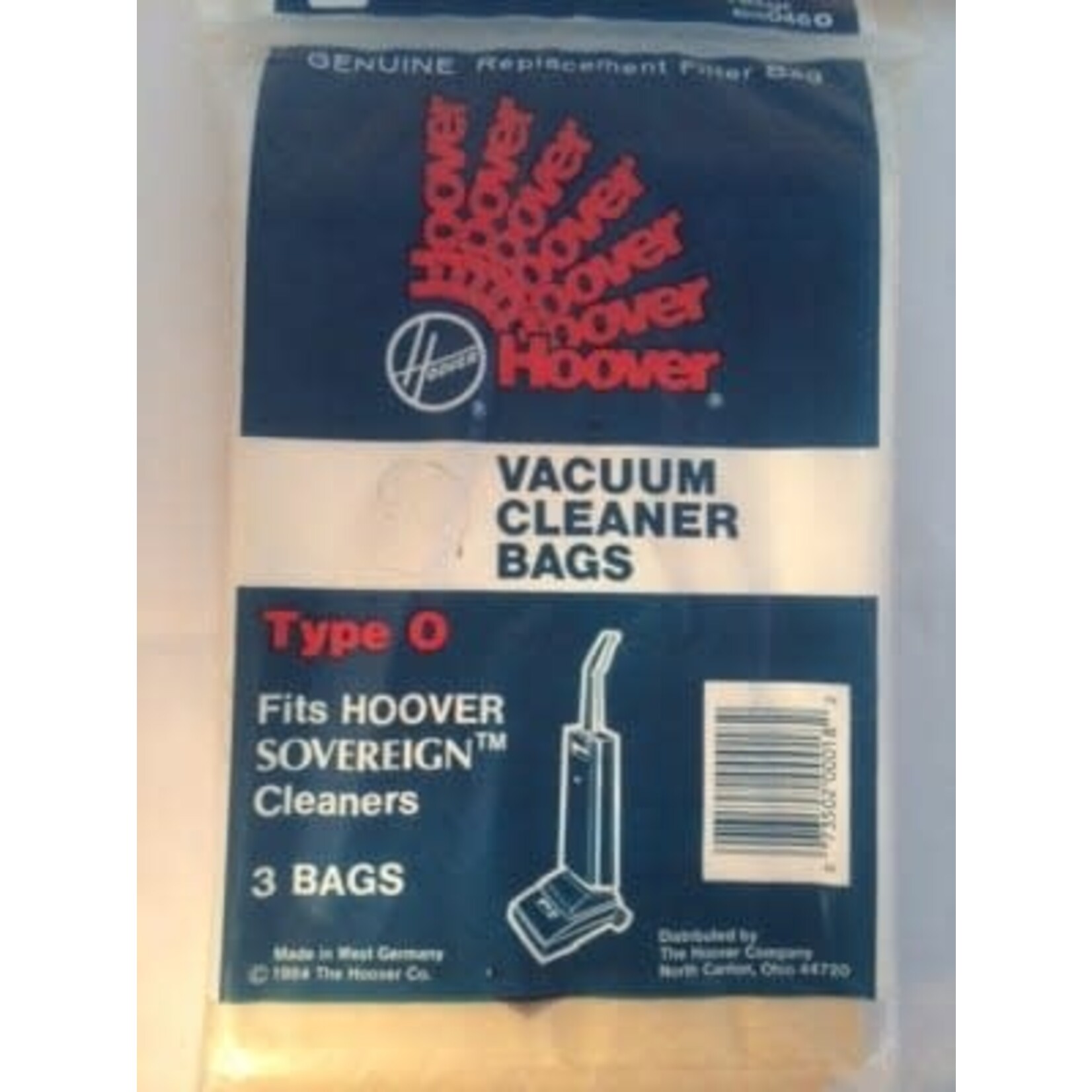 Hoover Hoover Type "O" Vacuum Bags, Fits Hoover Sovereign - 3pk