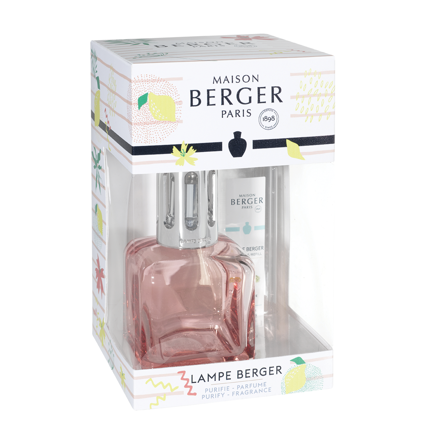 Maison Berger Maison Berger Fragrance Lamp - Icecube Rose + 250ml Tonic Lemon