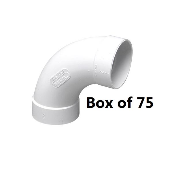 Vaculine Vaculine Sweep 90° Elbow Fitting - - Box of 75