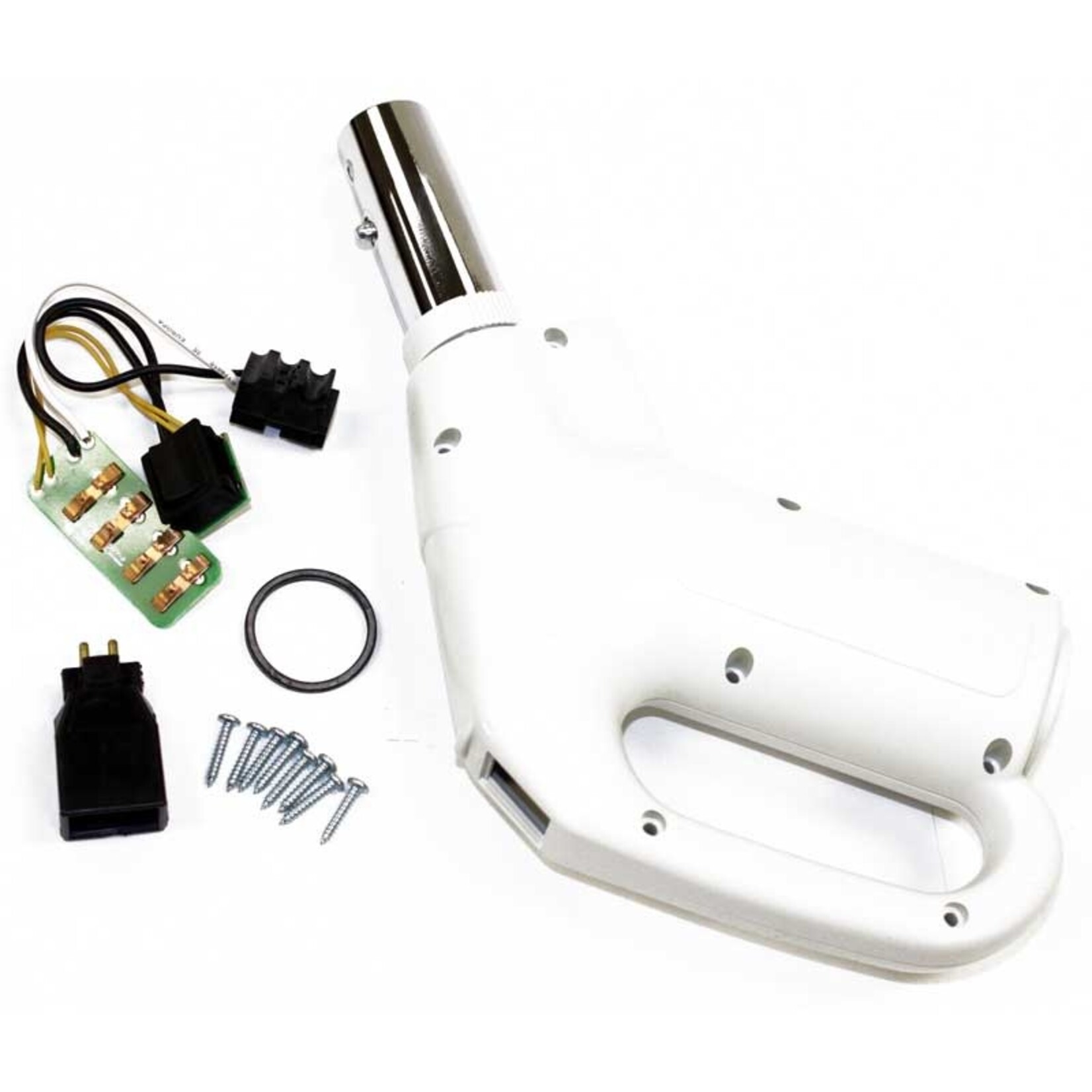 Plastiflex Beam Total Control Gas Pump Handle & Switch Assembly - White