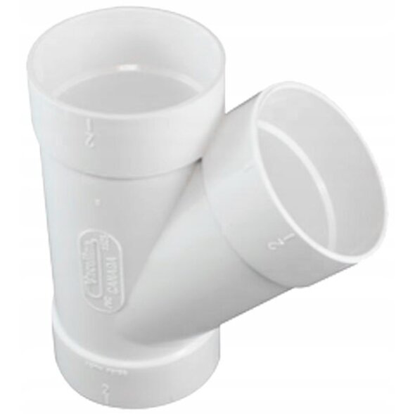 Vaculine Vaculine Branch 45° Central Vacuum Fitting - Single