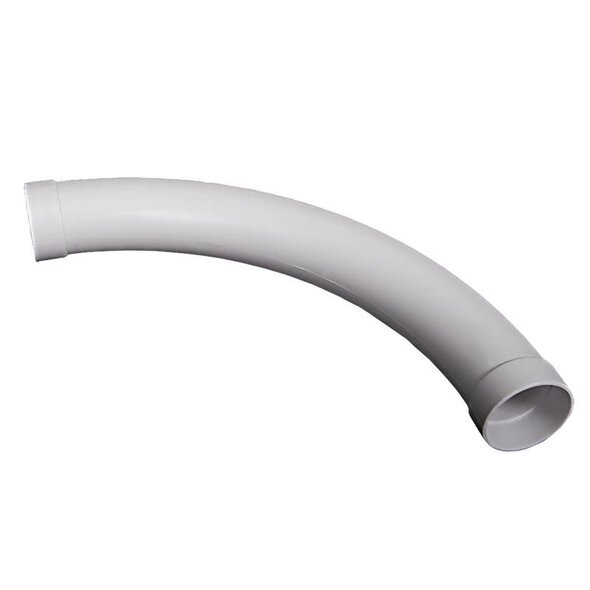 Vaculine VacuLine Large 90° Sweep Central Vacuum Fitting for Hose Retraction