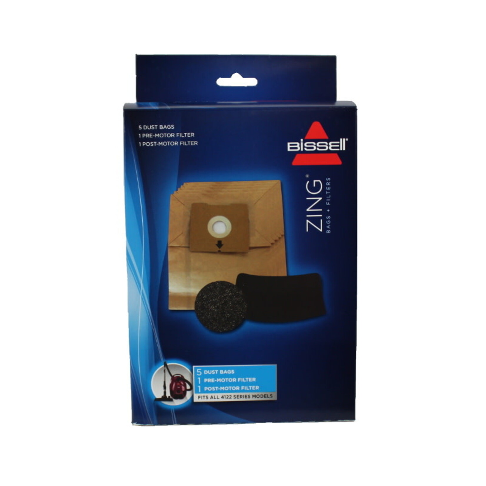 Bissell Bissell Zing 4122 Series Vacuum Bags - 5-Pack + Filter Set