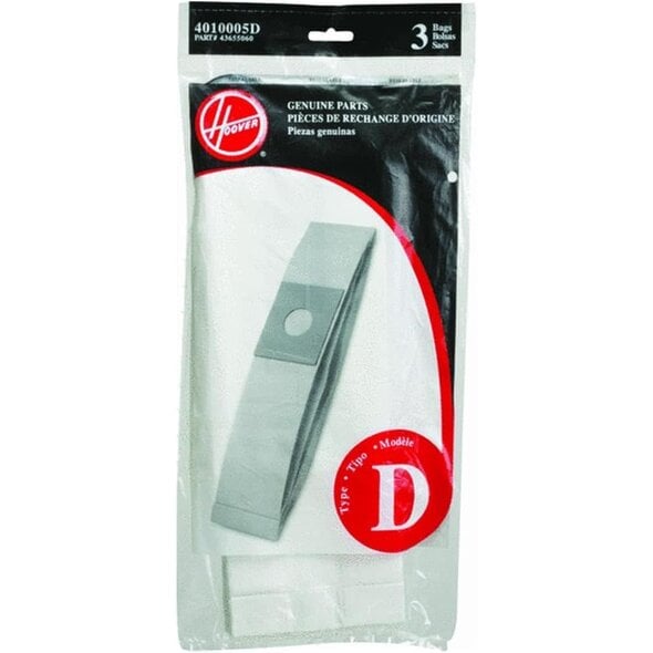 Hoover Hoover Type "D" Paper Vacuum Bags - 3pk, 43655060