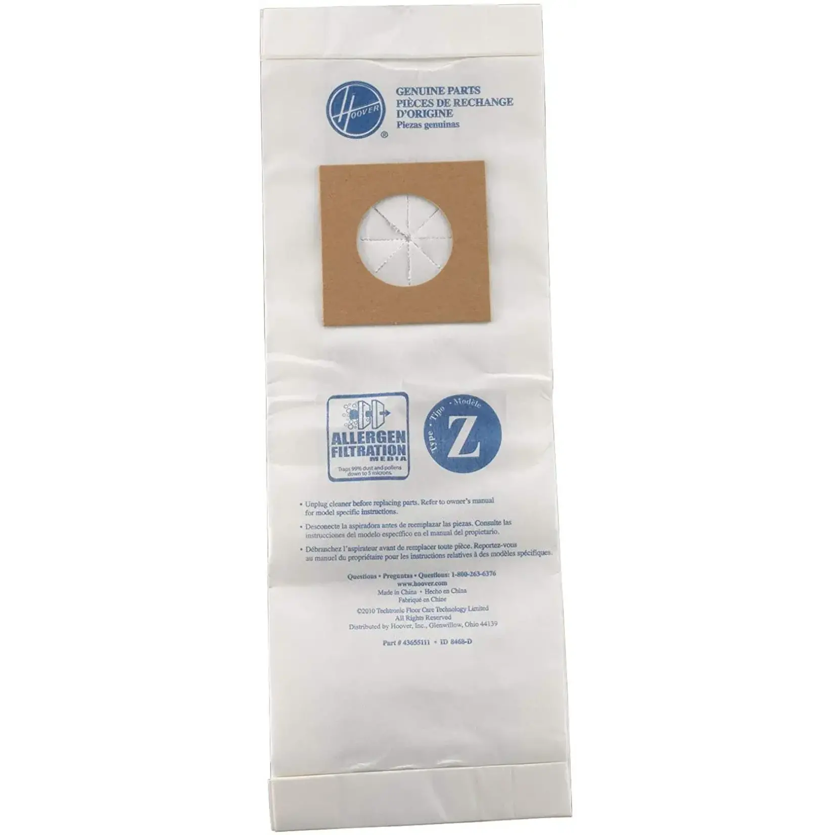 Hoover Hoover Type "Z" Paper Vacuum Bags
