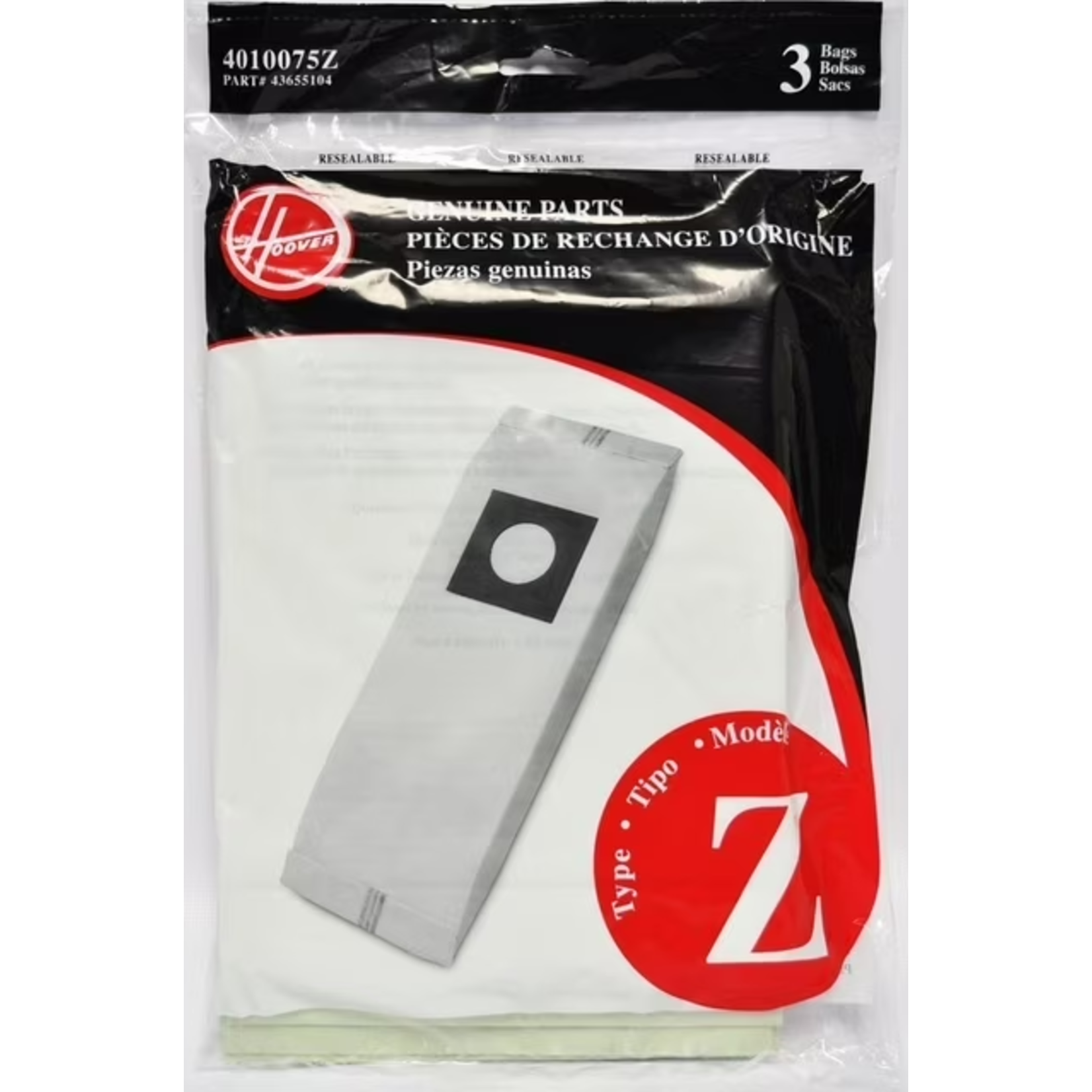 Hoover Hoover Type "Z" Paper Vacuum Bags