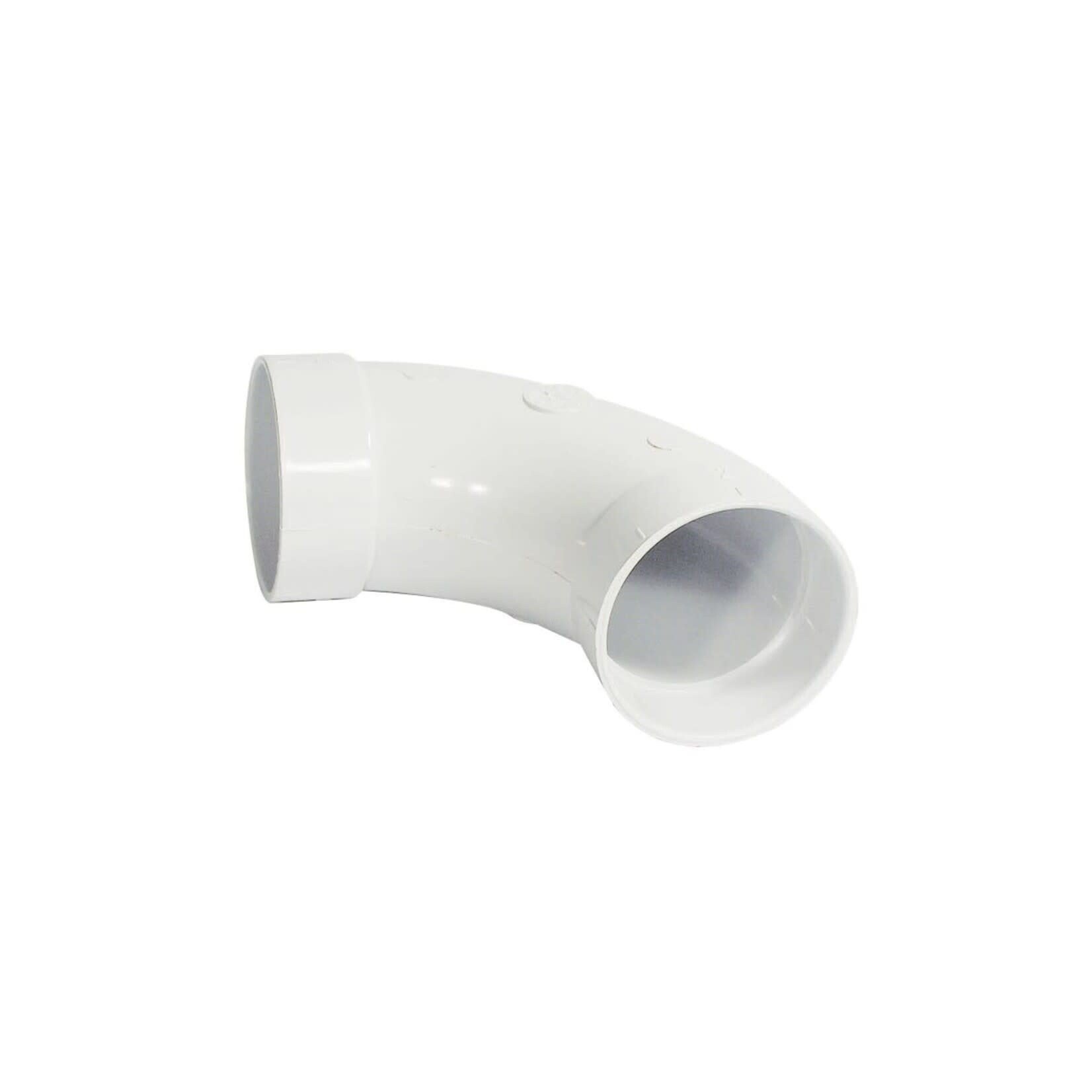 Vaculine Central Vacuum Sweep 90 Elbow Fitting - Single
