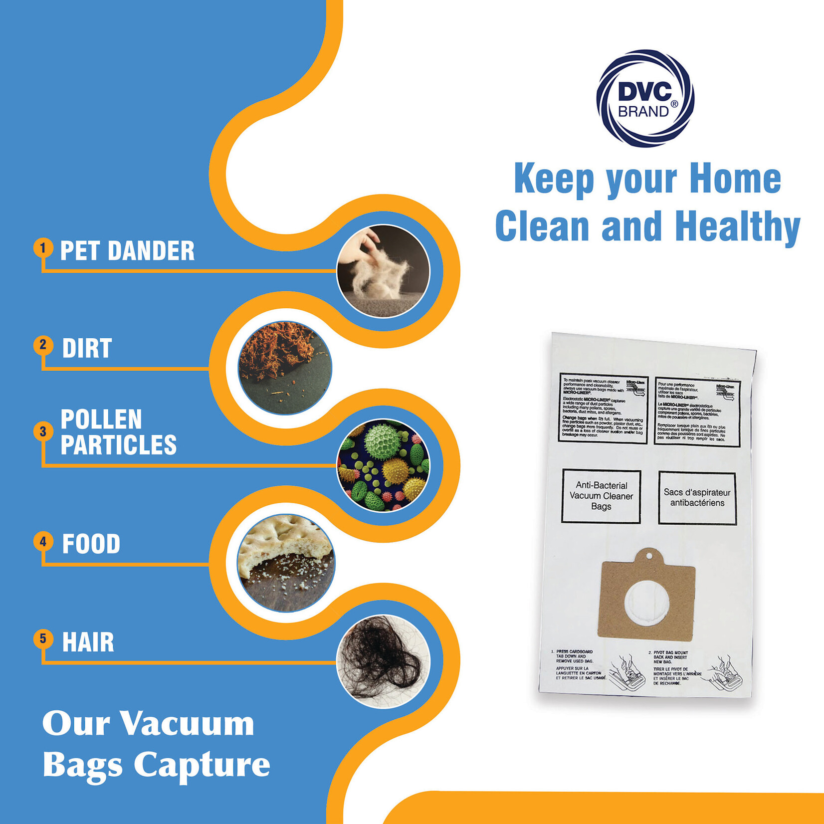 DVC DVC Kenmore Style "C" Canister Vacuum Bag - 5055, 50557, & 50558 - 3pk