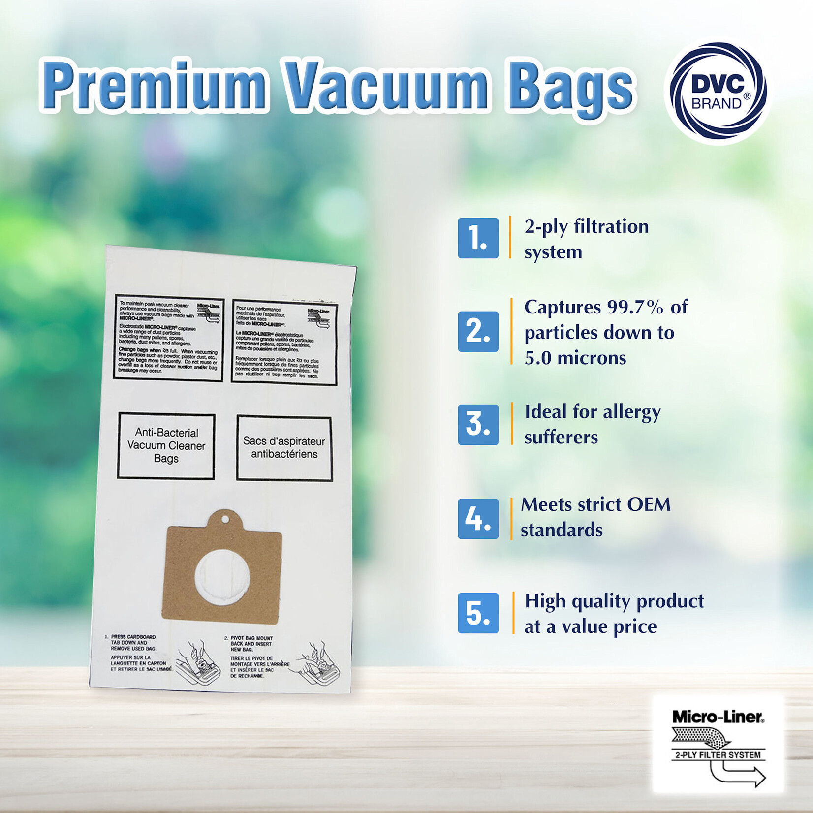DVC DVC Kenmore Style "C" Canister Vacuum Bag - 5055, 50557, & 50558 - 3pk