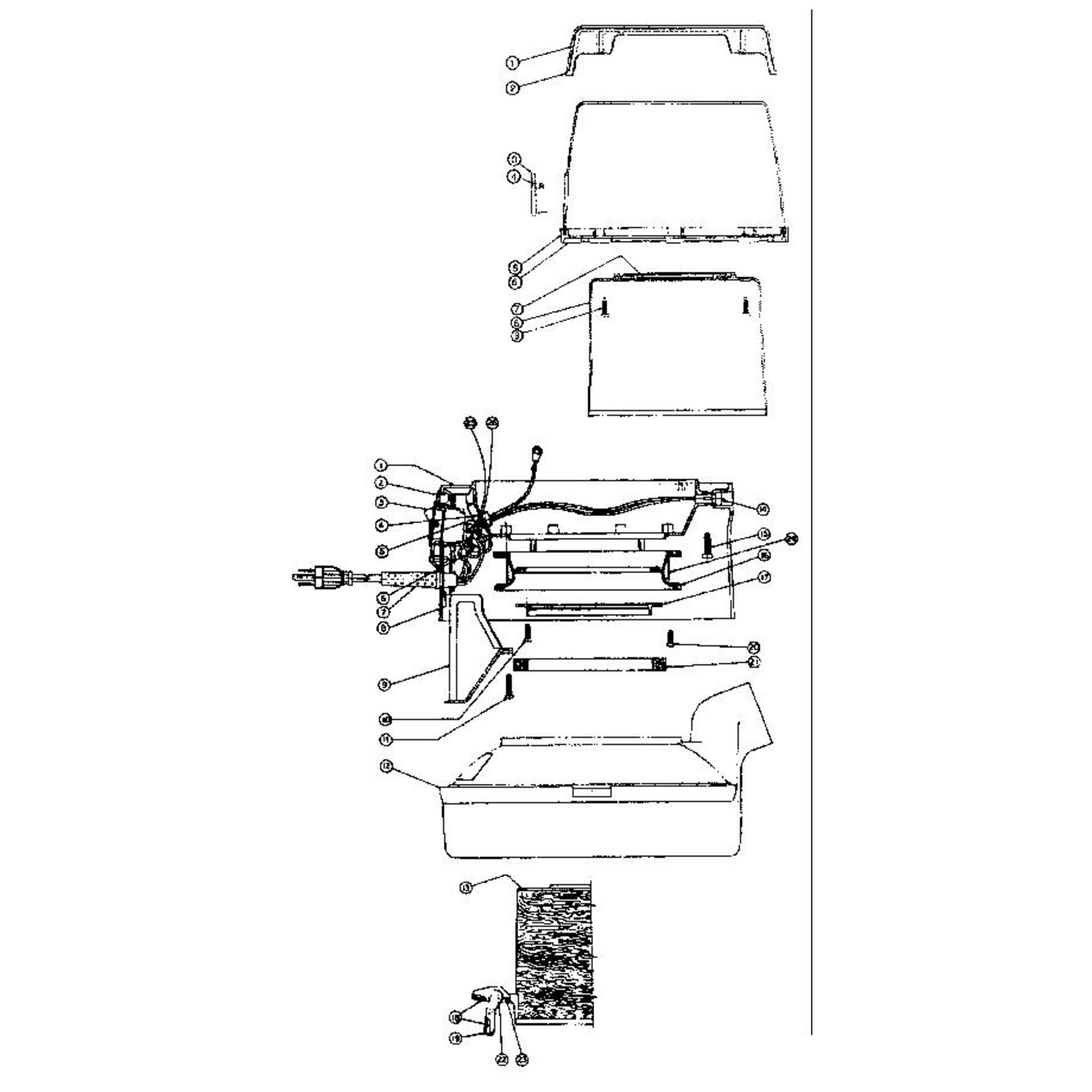 Rainbow Rainbow & Rexair Exhaust Cover and Blower Cap for D3A & D3C
