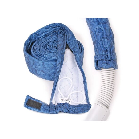 Plastiflex Central Vacuum 30' Quilted & Padded Zipper Hose Sock - Blue