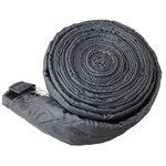 Plastiflex Central Vacuum 35-Foot Quilted & Padded Zipper Hose Sock - Gray