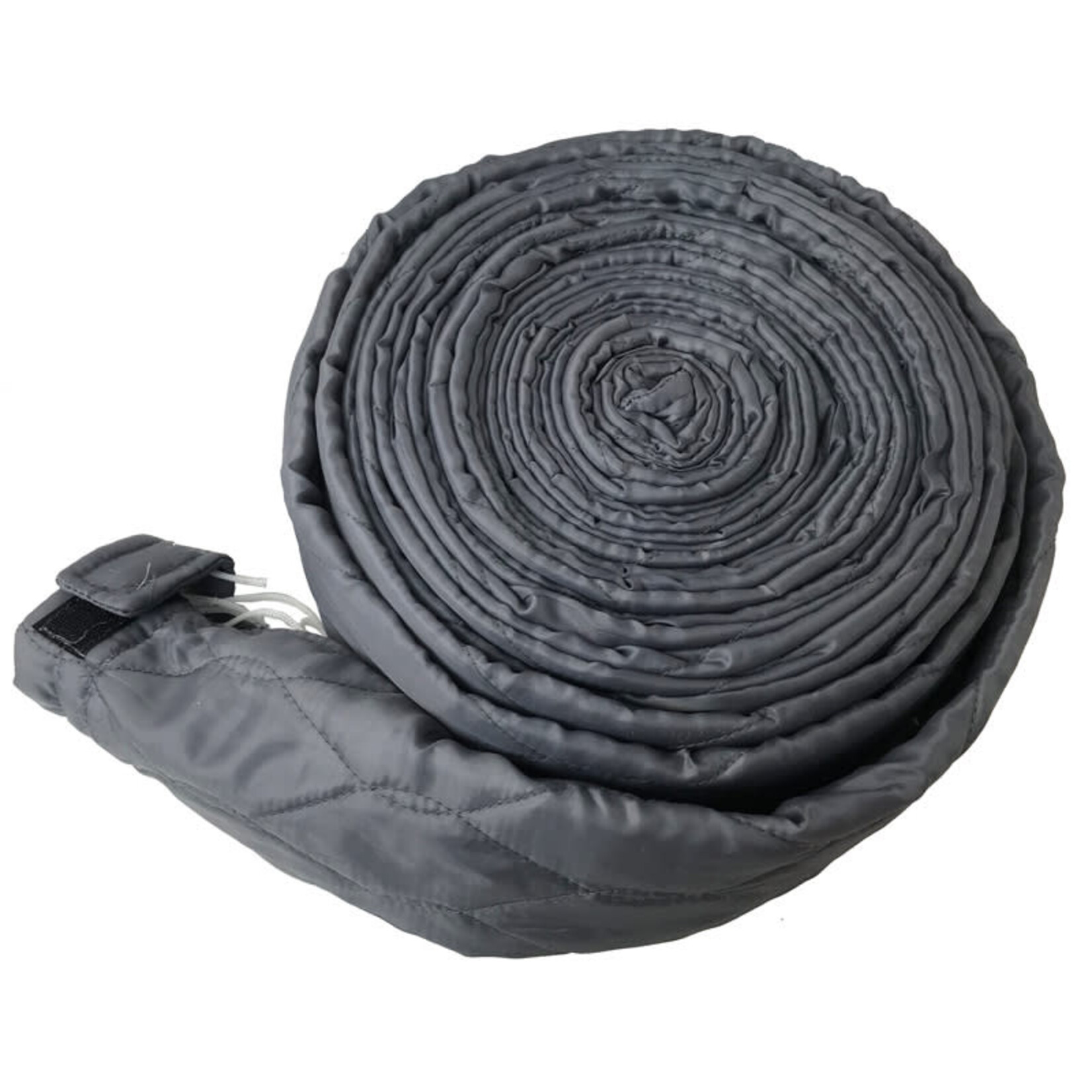 Plastiflex Central Vacuum 35' Quilted & Padded Zipper Hose Sock - Gray