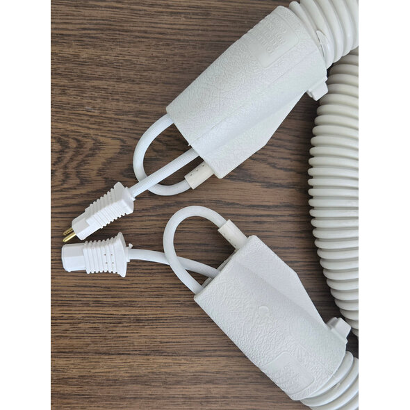 Tri-Star Tristar & Compact 7' Electric Vacuum Hose  White with Pigtails "No Metal Ends"