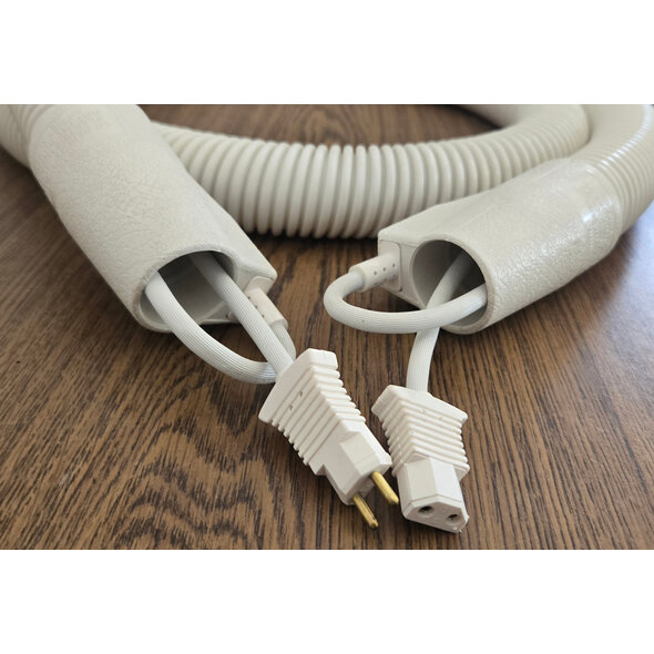 Tri-Star Tristar & Compact 7' Electric Vacuum Hose  White with Pigtails "No Metal Ends"