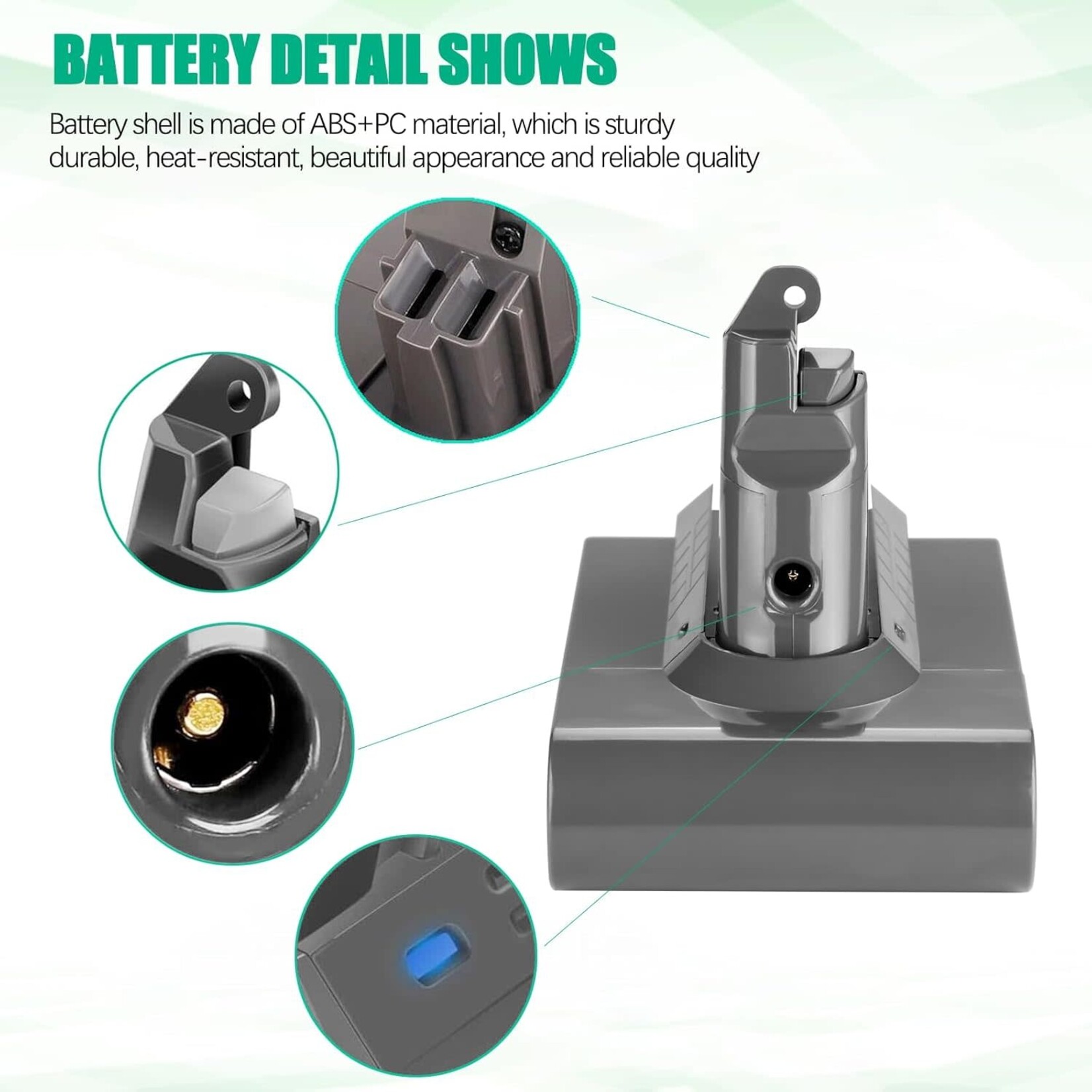 Dyson Dyson V6 Replacement Battery - 6500mAh