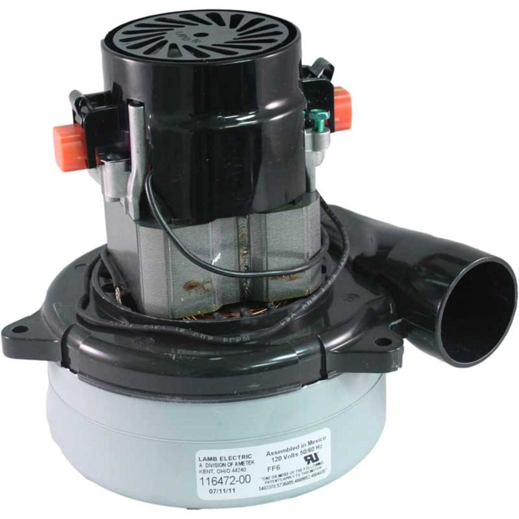 Ametek Lamb Ametek Lamb Beam  Beam  5.7" 2-Stage 120V Central Vacuum Motor - Part 140226