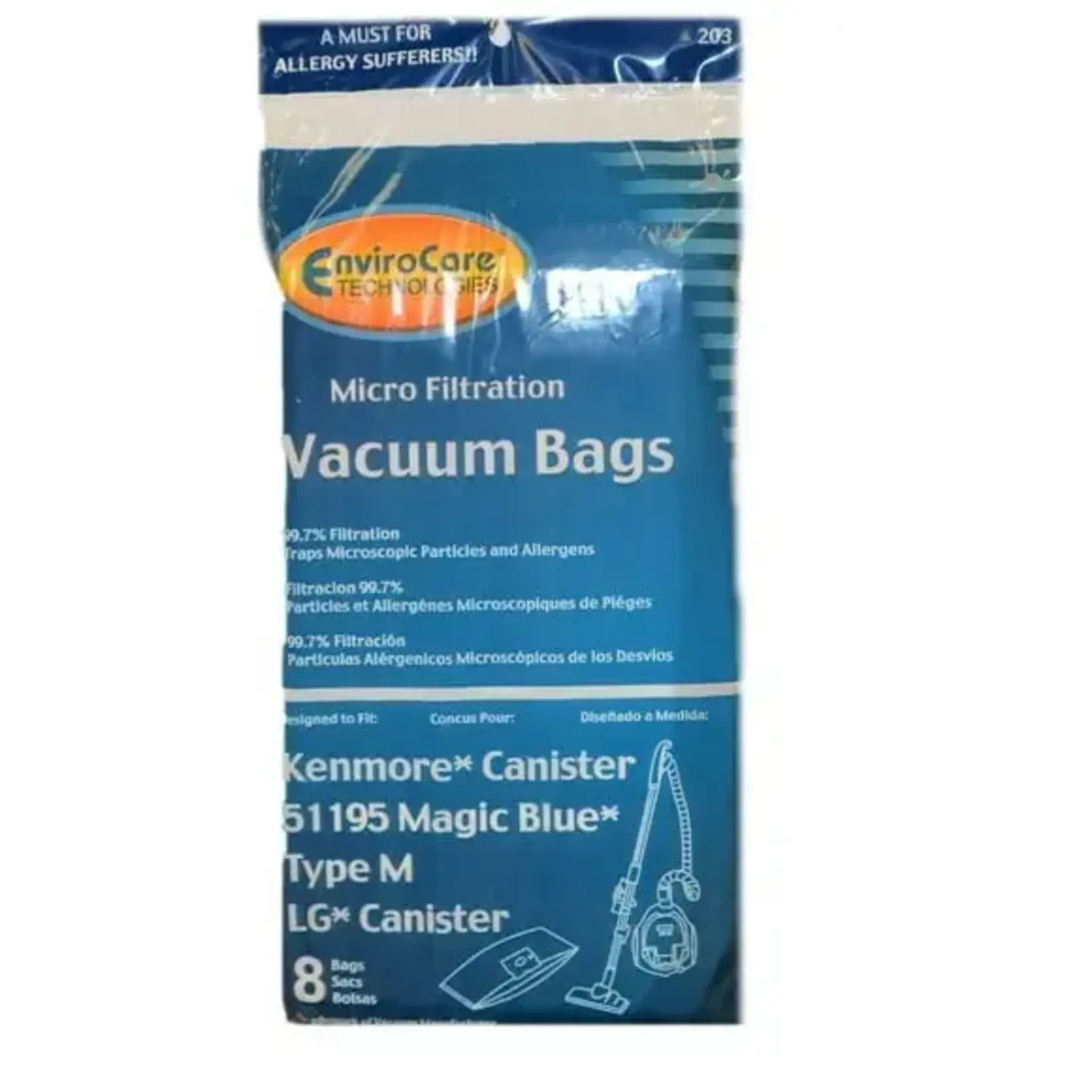 Kenmore Kenmore Style "51195 / Blue Magic" Canister Vacuum Bags - 8pk