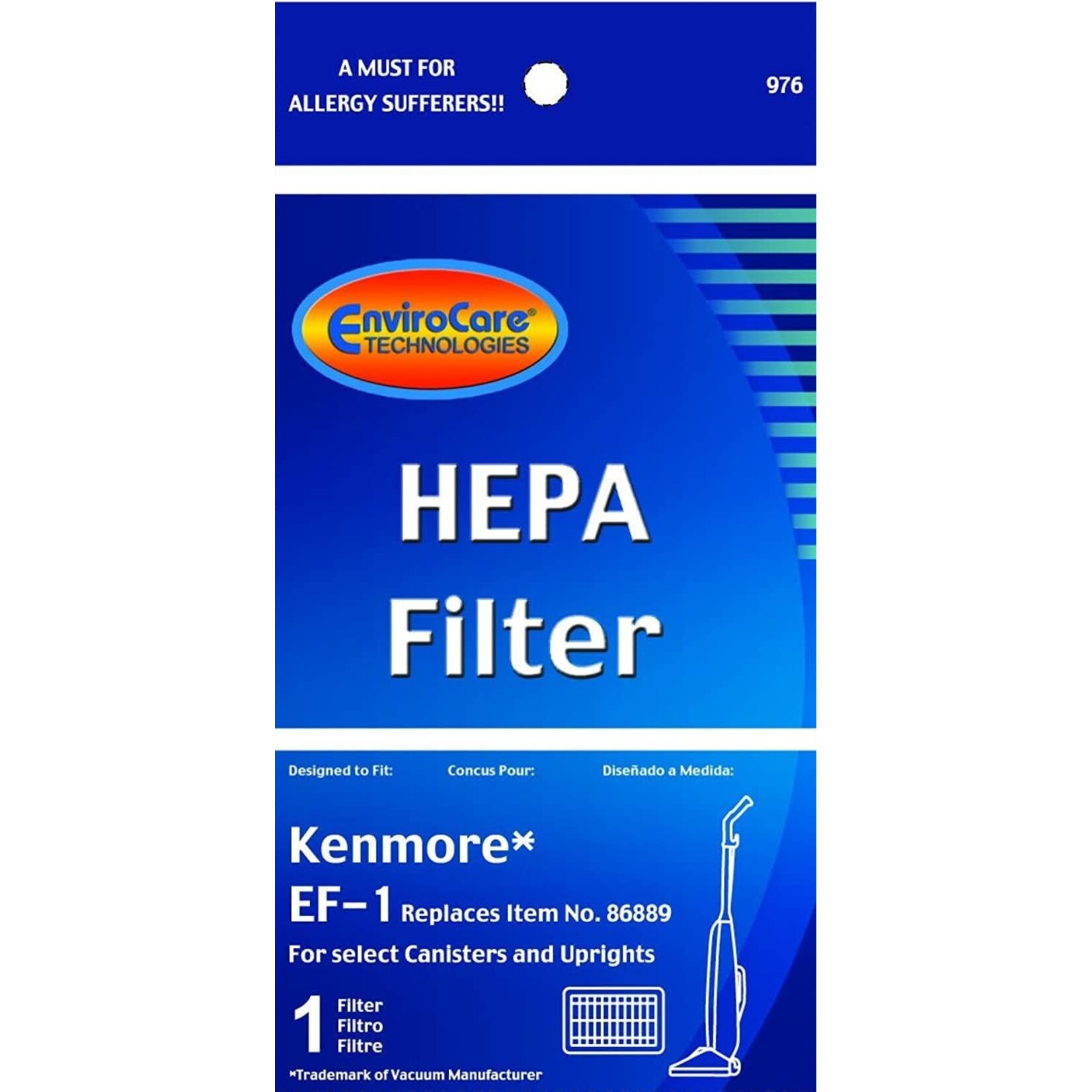 Kenmore Enviro-Care Kenmore Replacement EF-1 Exhaust Vacuum Filter