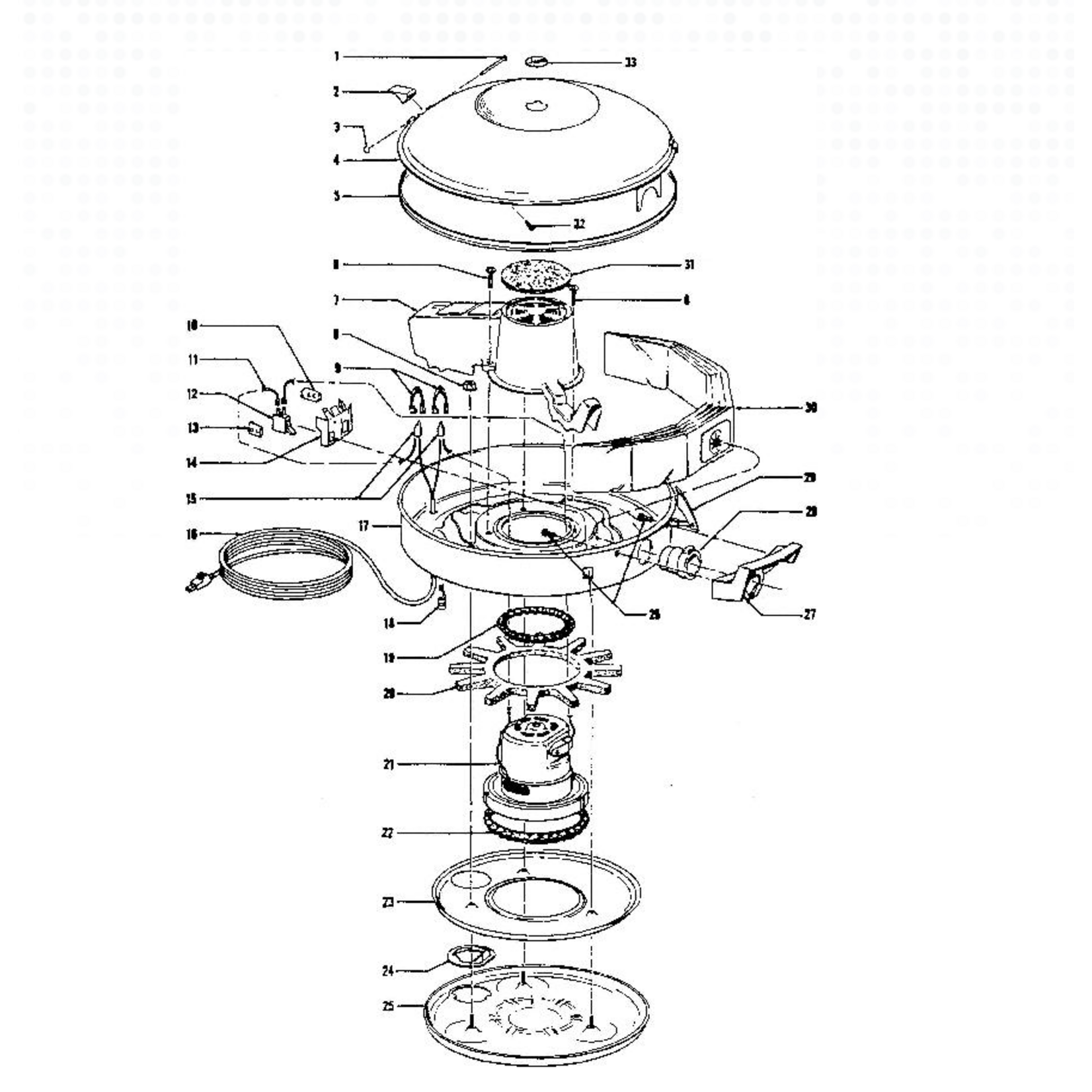 Hoover Hoover Celebrity Canister Muffler – Part 31194005 for S3005, S3159 & S3167