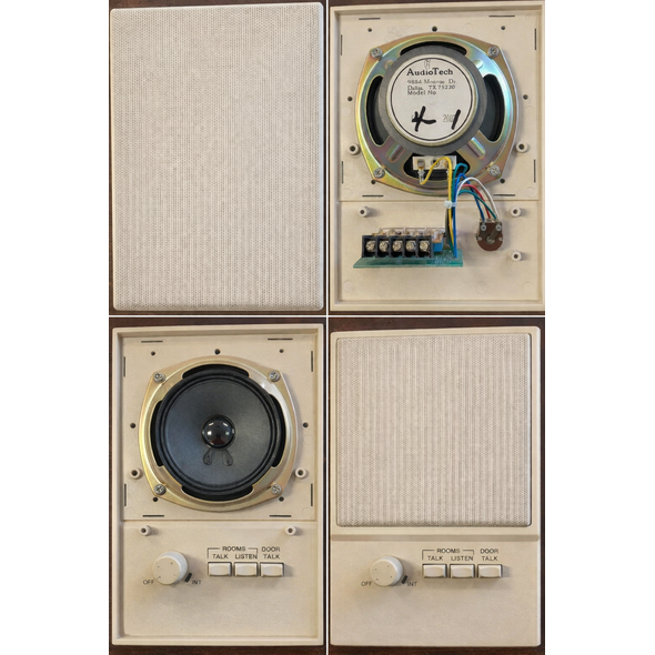 AudioTech Intercom Model S56A Room Station 5-Inch Speaker - Almond