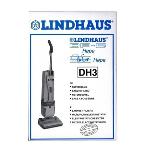 Lindhaus Lindhaus "DH3" Valzer Vacuum Bag (10 Pack & 2 Filters)