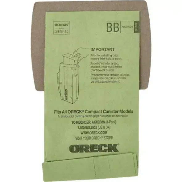 Oreck Oreck Type BB Vacuum Bags - 12 Pack + 1 Filter