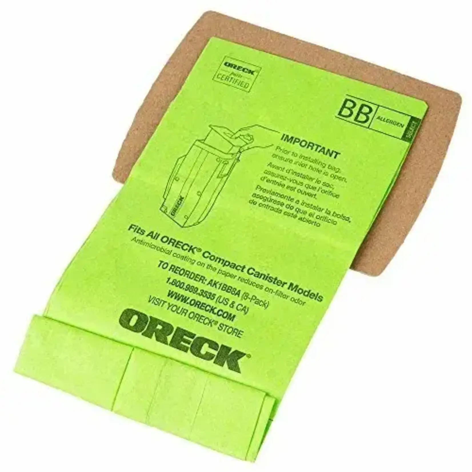 Oreck Oreck Type BB Vacuum Bags - 12 Pack + 1 Filter