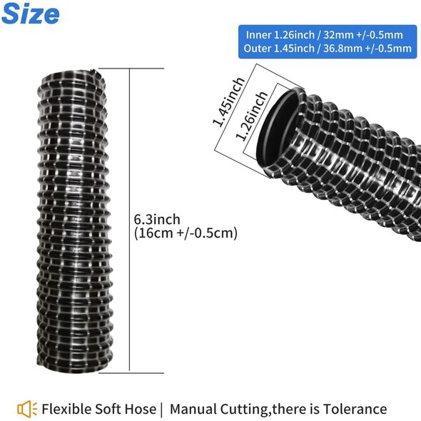 Shark Shark X0042JGWGH Lower Nozzle Hose for Shark Rocket HV300-HV321