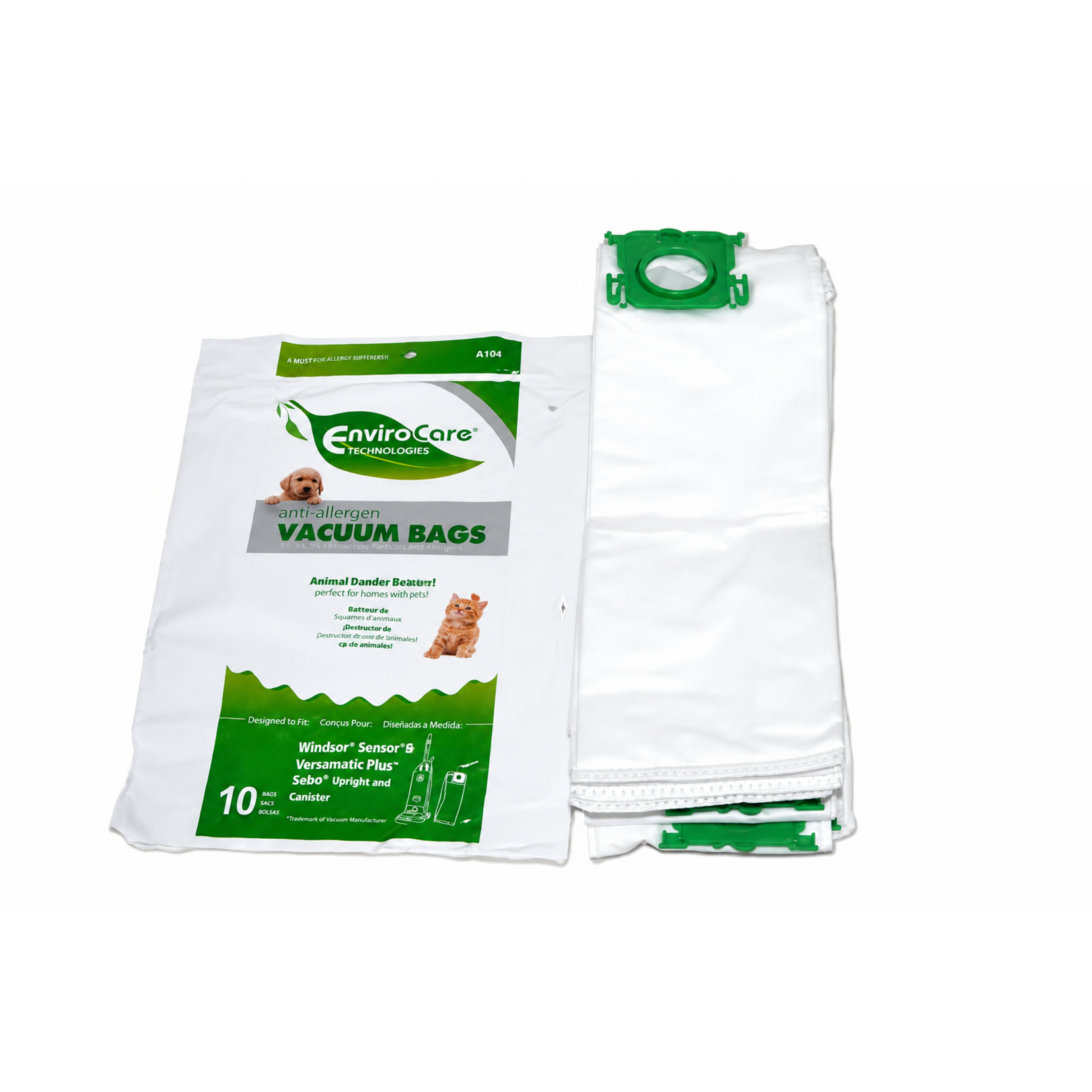 Windsor Windsor A143 / 36098-10 Vacuum Bags for Sensor, XP & Versamatic Plus 10-Pack