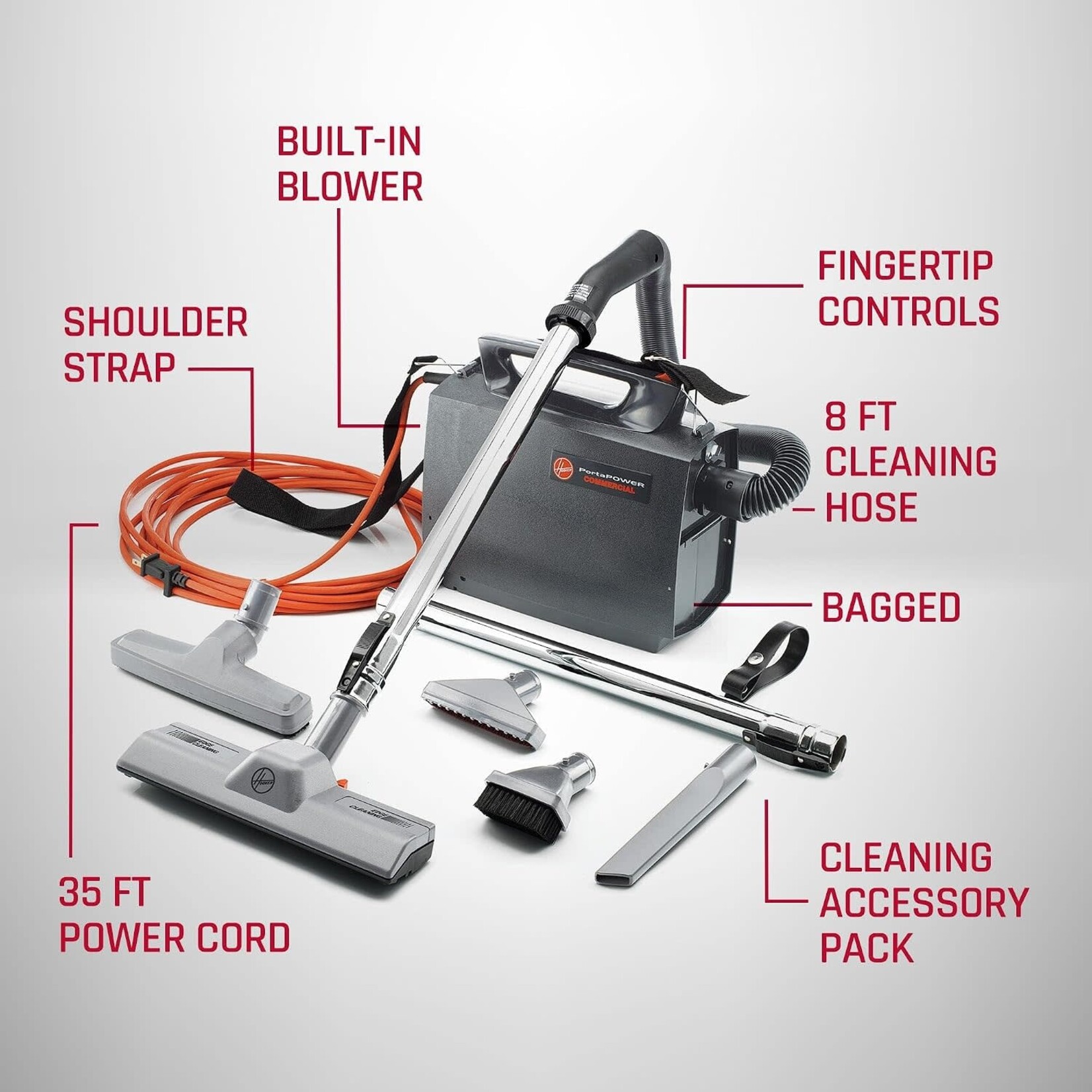 Hoover Hoover Commercial CH30000 PortaPower Portable Canister Vacuum