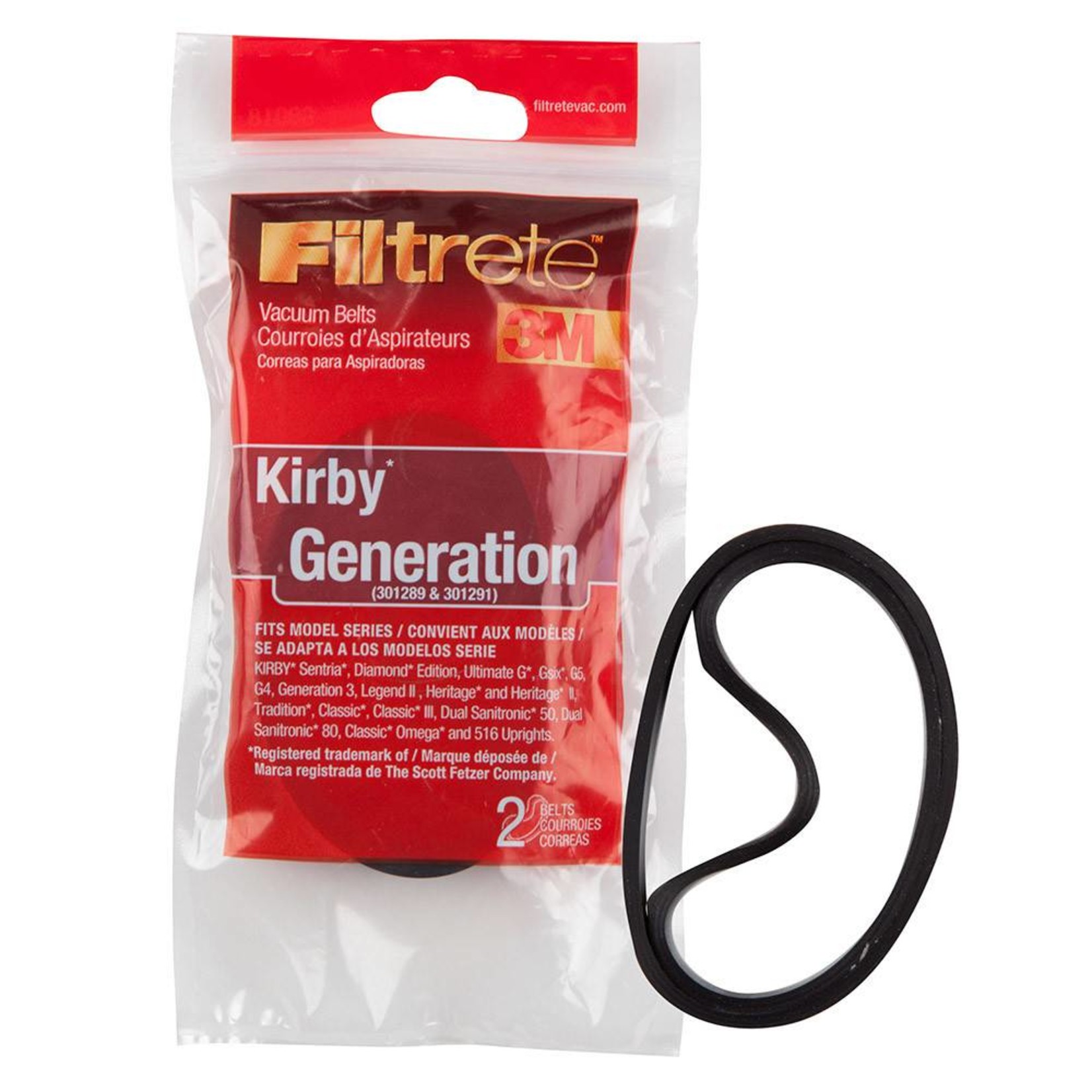 Electrolux 3M Kirby & Rugmaser Belt- 2pk