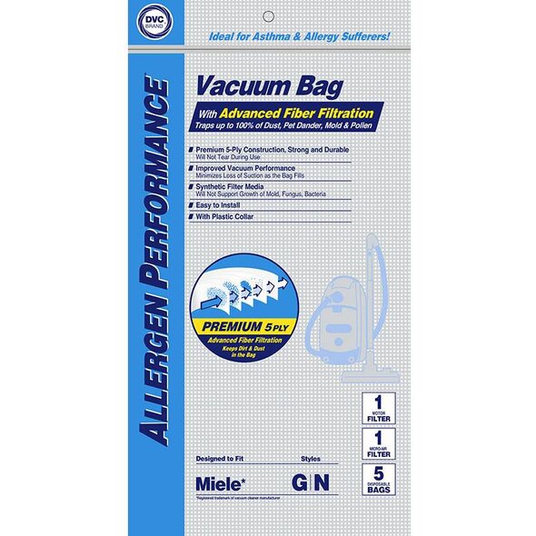 Miele DVC Miele Style "GN" Bag (5pk + 2 Filter)