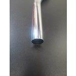 Central Vacuum 1-1/4" Curved Hose End w/ Button - No Swivel